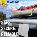 AUGO Heavy Duty Soft Loops Pack of 6-1.5 x 17 Tie Down Anchor Straps for Use w/Ratchet Strap Hooks  3000Lb Load Capacity & 10,000Lb Break Strength  Great for Motorcycle, Bike, Roof Rack, Etc.