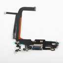 For iPhone 13 Pro Max Lightning Charging Port Replacement (Blue) USB Dock Connector Flex Cable Assembly Includes Waterproof Tape & Tool Kit for A2643, A2484, A2641, A2644, A2645