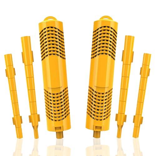 BFJOG Hot Tub Mineral Stick, Mineral Sticks for Hot Tub, Spa Mineral Sticks for Hot Tub Replacements Brings Natural and Healthy Spring Water to You for 8 Consecutive Months. (Yellow 2PCS)