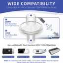 12-Pack CPAP Filters, CPAP Inline Filter for Most Standard CPAP and BiPAP Machines, Compatible with ResMed & Dreamstation Size 22mm & 25mm CPAP Tube, CPAP Supplies