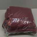 Agnes Orinda Women's Plus Size Single Breasted Belted Winter Long Coat (2X, Burgundy)