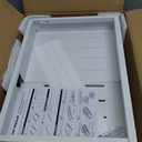 Pull Out Cabinet Organizer, Adjustable Width 16"-22" & Depth 12"-20", No Drill, for Kitchen, Pantry, Bathroom, White