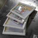 Offito 4 Pack Framed Paint by Numbers Kit for Adults Beginners with Wooden Easel, Landscape Easy Paint by Number Kit with Frame, Watercolor Adult Paint by Number Framed Canvas (8 * 12 Inch)