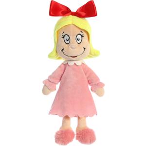 Aurora® Whimsical Dr. Seuss Cindy Lou Who Stuffed Animal - Officially Licensed Plush for Imaginative Play - Perfect for Kids and Adults - Multicolor 12 Inches