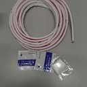 Weather Stripping Door Seal Self Adhesive Door Weather Strip Silicone D Shaped Seal Strip for Door Frame/Window Seal, 10Ft, White (3/8" W × 1/4" T)