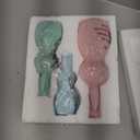 3 Pack Pastel Easter Bunny Figurines, Resin Rabbit Statues, Minimalist Farmhouse Spring Decor for Home Tiered Tray, Mantel, Shelves & Tabletop Centerpieces (3)