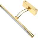 9w Led Mirror Headlight Wall Lamp Modern Golden Vanity Light for Bathroom Bedroom and Living Room White Light Easy to Install