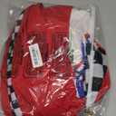 Kosgraiy Race Car Driver Costume Kid, Boy And Girl Racer Jumpsuit With Peaked Cap, Toddler Racing Costume Halloween, Red, L/ 140