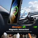 FNTCASE for Samsung Galaxy Z-Fold-7 Case: [360 Spin Magnetic Ring Kickstand][Hinge Protection][Compatible for MagSafe] Heavy Duty Mil-Grade Protection Galaxy Z Fold7 Case with Stand Clear Black