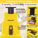 Universal Chainsaw Blade Sharpener, Chainsaw Teeth Sharpener, Portable Chainsaw Sharpener with 6 Fast Sharpening Stones, Chain Saw Sharpener Tool for 12/14/16/18/20/22 Inches Chain Saw Bar (Yellow)