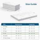 Inofia Full Folding Mattress, 6 Inch Trifold Memory Foam Mattress with Ultra Soft Removable Cover, Foldable & Portable Full Size Bed (73" x 52" x 6")