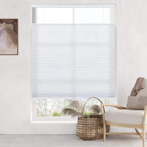 LazBlinds Top Down Bottom Up (TDBU) Cordless Cellular Shades, Light Filtering Honeycomb Shades Thermal Insulation Noise Reduction Blinds for Windows, 32" W x 64" H, White (White - Light Filtering)