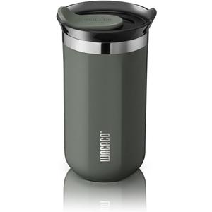 WACACO Octaroma Lungo Vacuum Insulated Coffee Mug, Double-wall Stainless Steel Travel Tumbler With Drinking Lid, 10 fl oz(300ml) Dim Grey (Gray)