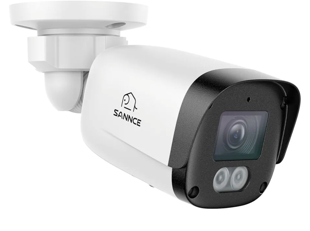 SANNCE 5MP Super HD PoE IP Security Camera with 2-Way Audio,100ft Night Vision,IP67 Weatherproof, Human/Vehicle Detection,H.265+ Indoor/Outdoor Surveillance Camera