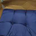 Wicker Chair Cushions, Waterproof Outdoor Loveseat Cushions for Patio Furniture, 3 Pieces Wicker Furniture Cushions, 1 Loveseat and 2 U-Shaped Cushions, Blue