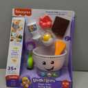 Fisher-Price Baby Learning Toy Laugh & Learn Magic Color Mixing Bowl with Pretend Food Music & Lights for Ages 6+ Months