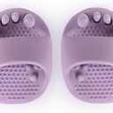 Breathable Half-Sole Rocker Slippers Arch Exerciser Slipper with Ball Lightweight House Slides for Men & Women, Foot Massage & Posture Support (Purple)