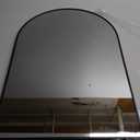 BEAUTYPEAK 29 1/2" x  19 2/3" Arch Bathroom Mirror, Wall Mounted Vanity Metal Frame Mirror for Bedroom, Entryway, Living Room, Black