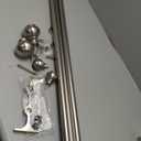 1 Inch Double Curtain Rods 36 to 72 Inches, Adjustable Telescoping Window Drapery Rod, Dual Heavy Duty Curtain Rods with Iron-Finials for Sliding Glass Door, Patio, Bedroom, Kitchen, Brushed Nickel