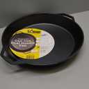 Lodge 17 Inch Pre-Seasoned Cast Iron Skillet - Dual Assist Handles - Use in the Oven, on the Stove, on the Grill, or Over a Campfire - Black