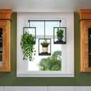 Wall Planters for Indoor Plants Wall Plant Holder Frame Plant Wall Hanger Window Plant Hanger for Livingroom Entryway (1), 31.49 Inches X 3.35 Inches X 32 Inches
