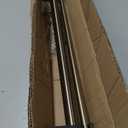 1-inch 5-8 inch Double Drapery Curtain Window Rod Set Antique Brass 48"-84