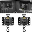 2PCS Retractable Tie Down Straps for 2015-2025 Ford F150, Retractable Ratchet Straps 10 Ft Self Retracting Tie Down with Boxlink Plates Mounted Brackets Bed Mount Heavy Duty Bolt on