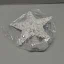 Jojofuny Christmas Tree Star Topper with Lights - 10 x 7 inch Xmas Glitter White Hollow Star Treetop for Christmas Tree Decor, Led Sparkling Treetop with 3 AA Battery Box for Xmas Decorations