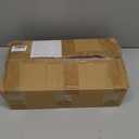 Yawinhe Industrial Pipe Clothes Rack with Top Shelf, Wall Mounted, Space Saving Hanger with 4 Bases, for Shops, Homes, 27.5''Lx10.2''Wx10.2''H, Rustic Brown, 1-Pack