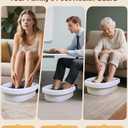 Ionic Foot Detox Machine 3.0, Foot Spa at Home detox, Ion Detox Foot Bath Cleanse Machine to Remove Toxins -2 Arrays, 15 Disposable Foot Bath Liners, Detox Sea Salt, Upgraded Durable Basin