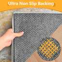 8x10 Non Slip Rug Pad Gripper, 1/4" Thick Cushioned Carpet Pads for Hardwood Floors, Felt and Silicone Backing, Under Area Rugs Anti Skid Mat Keep Rugs in Place