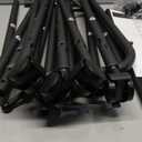 Furologee Clothes Racks for Hanging Clothes, Portable Rolling Garment Rack, Sturdy Metal Freestanding Cloths Racks with Wheels, Double Rods Wardrobe Rack for Bedroom Laundry Living Room (Black)