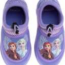Disney Frozen Water Shoes for Girls- Pool Aqua Socks for Kids- Anna Elsa Sandals Princess Bungee Waterproof Beach Slides Sport Character Summer Slip-on Quick Dry (Toddler/Little Kid), Siz 9/10