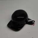 Baseball Style Cap Retro Motorcycle Helmet Unisex-Adult - DOT Approved (Medium, Light Black)