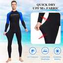 Dive Skins for Women Men Full Body Swimsuit Rash Guard Scuba Skin Thin Wetsuit, One Piece Long Sleeve Quick Dry Diving Skin UV Protection Surfing Spandex Wet Suit for Snorkeling Water Sport, 2XL