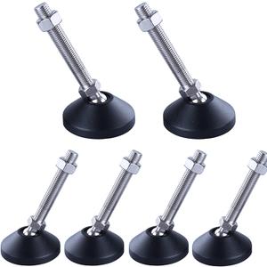 Swivel Feet Levelers,6 Pcs M8 Leg Levelers Adjustable Leveling Feet Adjustable Screws Furniture Glides Leveler for Machine, Furniture, Workbench