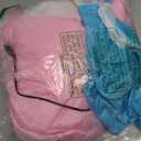 IRETG Inflatable Baby Sumo Costume for Adults Funny Blow Up Costume for Baby Gender Reveal Party (Blue&Pink)