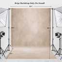 Abstract Professional Photography Backdrop for Portrait Photo Props Booth Background Photoshoot Studio with Polyester Fabric Roller Pocket on Top (8x10ft, Beige,No Stand)