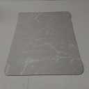 Coffee Bar Mat Dish Drying Mat - 16x24, PU Surface & Rubber Backed, Kitchen Countertop Protector, Quick Absorbent, Heat Resistant - Gray and White Marble