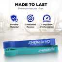 THERABAND High Resistance Band Set of 2, Medium and Heavy Elastic Super Bands for Full Body Workouts, Physical Therapy, Strength Training, Durable 41 Loop Exercise Bands, 25-35 lbs Resistance
