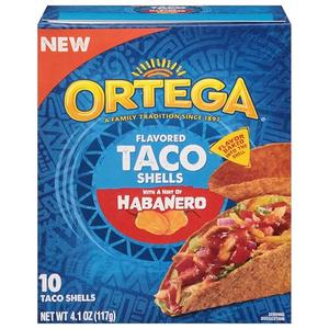 Ortega Habanero Taco Shells, 4.1 Ounce, 10 Shells 6 Pack BB Sep 26 2025