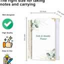 Undated Daily Monthly Planner for 2026 or Anytime - A5 To Do List with Hourly Schedule, Hardcover Spiral Bound Daily Planner to Increase Focus, Stylish School/Office Supplies, 5.8" x 8.5", Green Leaf