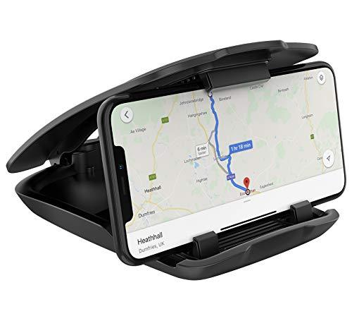 WixGear GPS Holder for Car, GPS Dash Mount for Garmin, Nuvi Drive Dezl Drivesmart, Tomtom, Magellan Roadmate, Rand McNally, Navman, Dash Anti-Slip Vehicle Phone Holder Compatible with All Smartphones