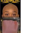 Dark Brown Bald Cap by Black Label Latex  Realistic Skin Texture, Lightweight & Durable for Professional Makeup, Cosplay, and Costume Use