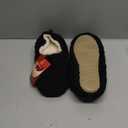 EverFoams Womens Soft Curly Full Slippers Memory Foam Lightweight House Shoes Cozy Loafer with Polar Fleece Lining (8.5, Black)