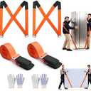 Moving Straps, Person Lifting and Moving System Furniture Lifting Straps, Easily and Safely Move Appliances Mattresses Luggage Strap Heavy Objects, Shoulder Belt Moving Supplies, 4 Pieces