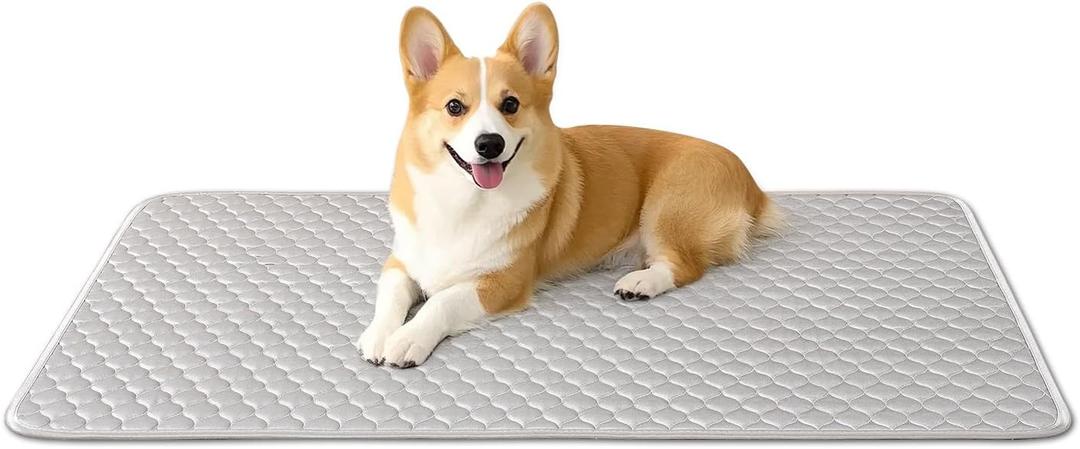Dog Crate Pad for Dog Cages Soft Tricot Kennel Pad Anti-Slip Dog Bed Mat for Crates Durable Washable All Season Pet Beds Grey 36230.2inch
