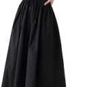 Ladyful Women Casual Button Down Short Sleeve Shirt Dress Tie Waist Midi Shirt Dress Elegant Business Party, M