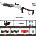 SPAS-18 Toy Gun with Soft Bullet, (33-Inch) Realistic Shell Ejecting Toy Shotgun [with 60 Soft Darts 16 Shells], Toy Foam Blaster Guns for Boys Kids Adults, Gift for Christmas Halloween (White), Large