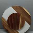 18" Marble & Wood Lazy Susan Turntable, Rotating Serving Tray
Large Dining Table Centerpiece, Spinning Platter for Kitchen Countertop, Pantry & Charcuterie Board